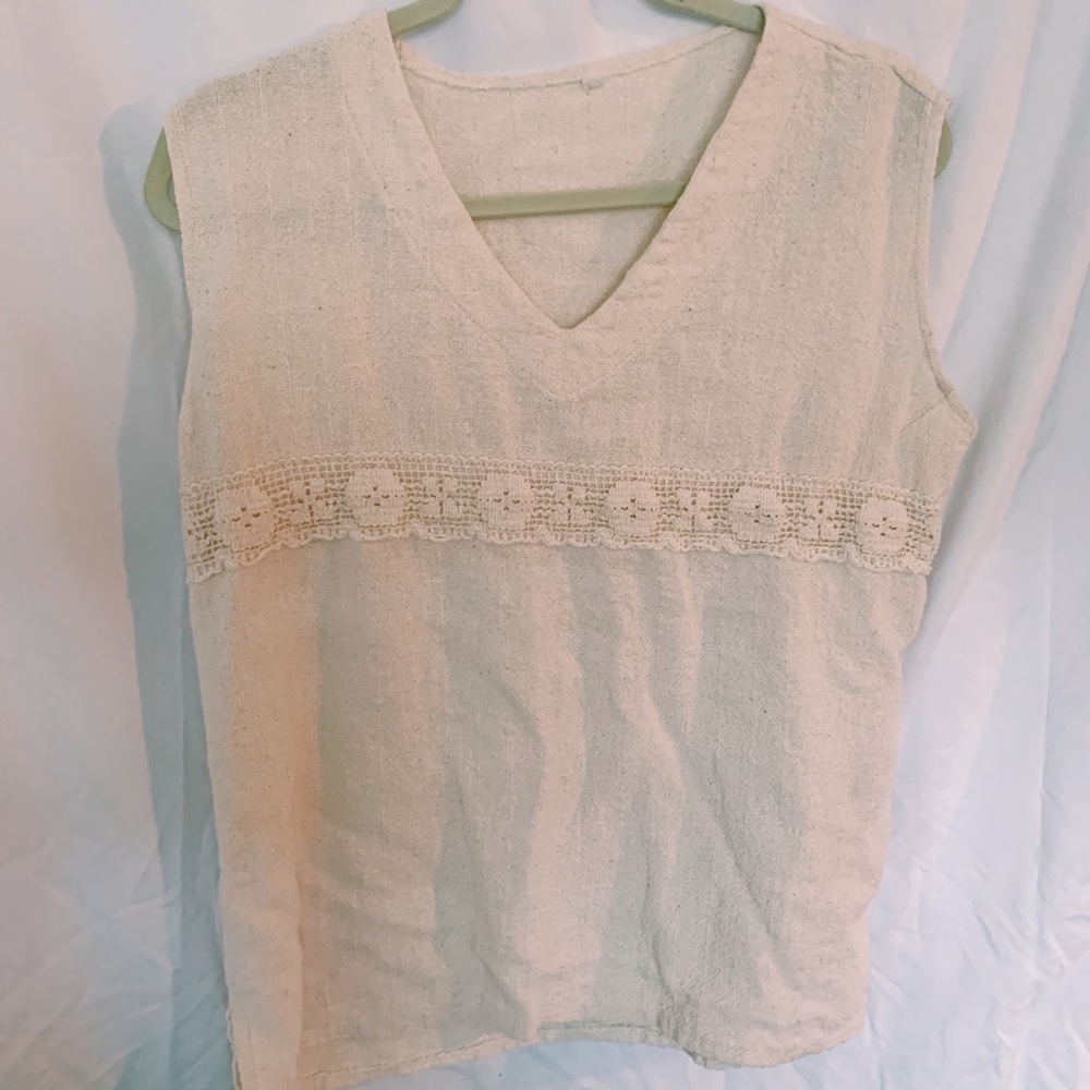 Vintage cream vest